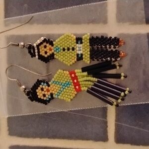 Native American Handmade Beaded Earrings